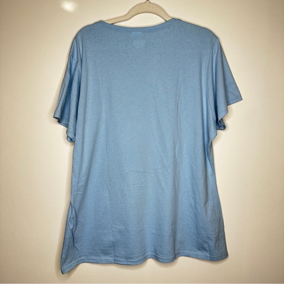 Star Wars Yoda‎ Valentine’s Graphic T-Shirt XXL- "Yoda One For Me" - Light Blue - Picture 7 of 7